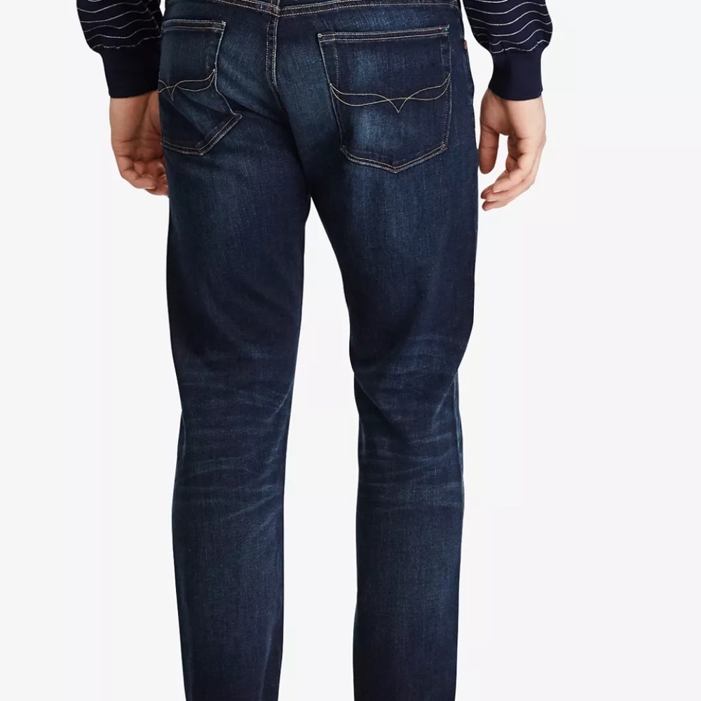 Jeans Only! Gently Used - POLO RALPH LAUREN Men Varick Slim Straight Jeans 38x34 - Picture 9 of 12
